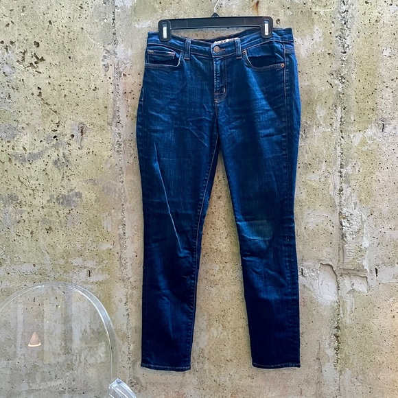 J Brand Skinny Leg Pure Dark Denim Jeans In Pure, 29 - Picture 8 of 9